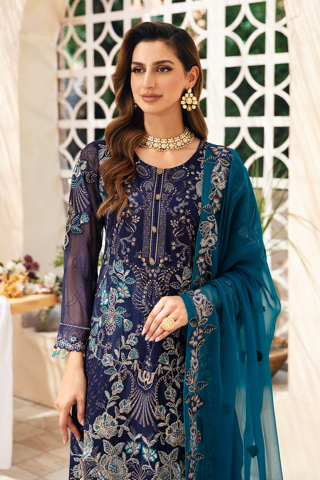 Ramsha | Chevron Chiffon Collection | A-903 - House Of Hania