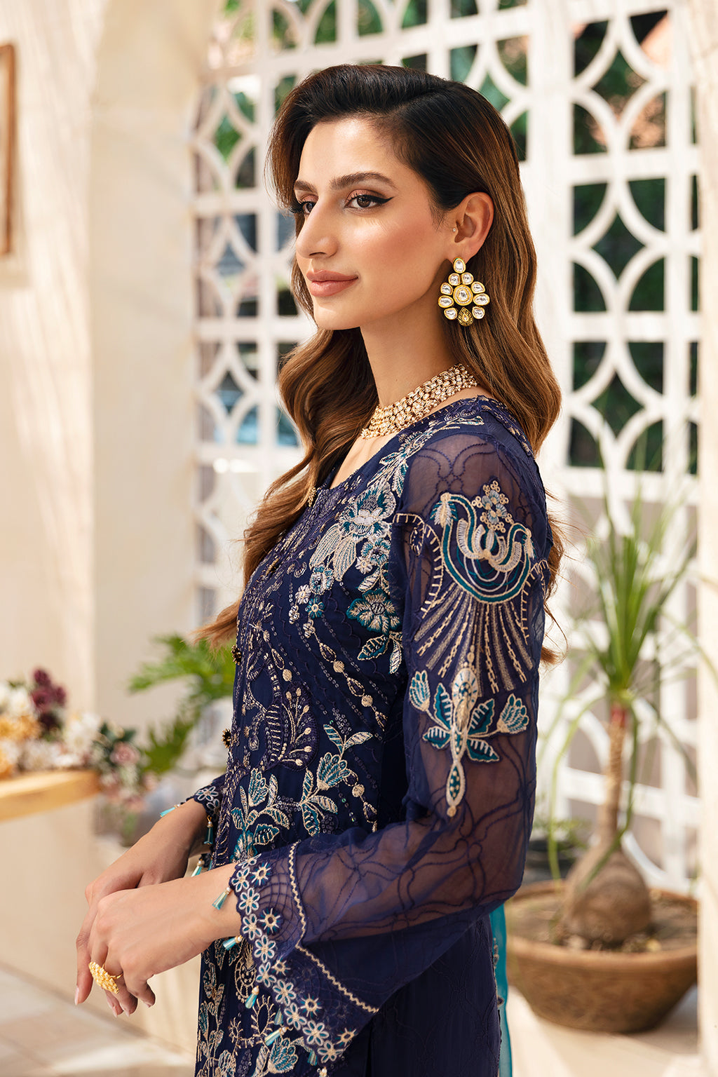 Ramsha | Chevron Chiffon Collection | A-903 - House Of Hania