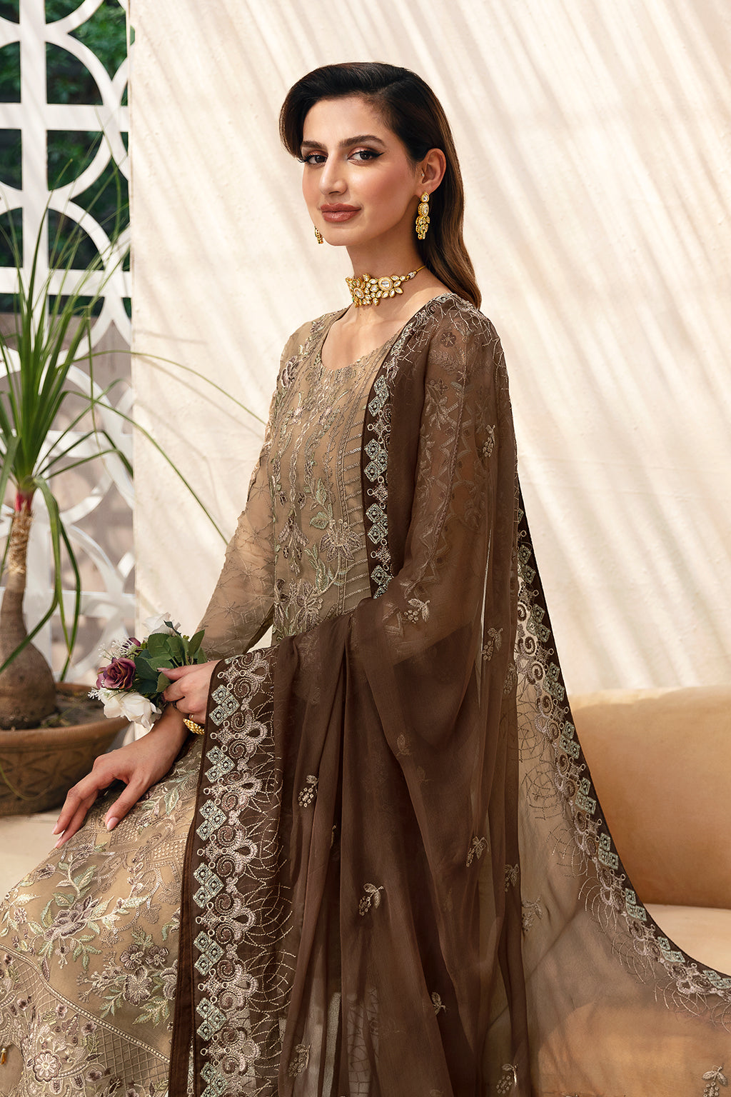 Ramsha | Chevron Chiffon Collection |A-904 - House Of Hania