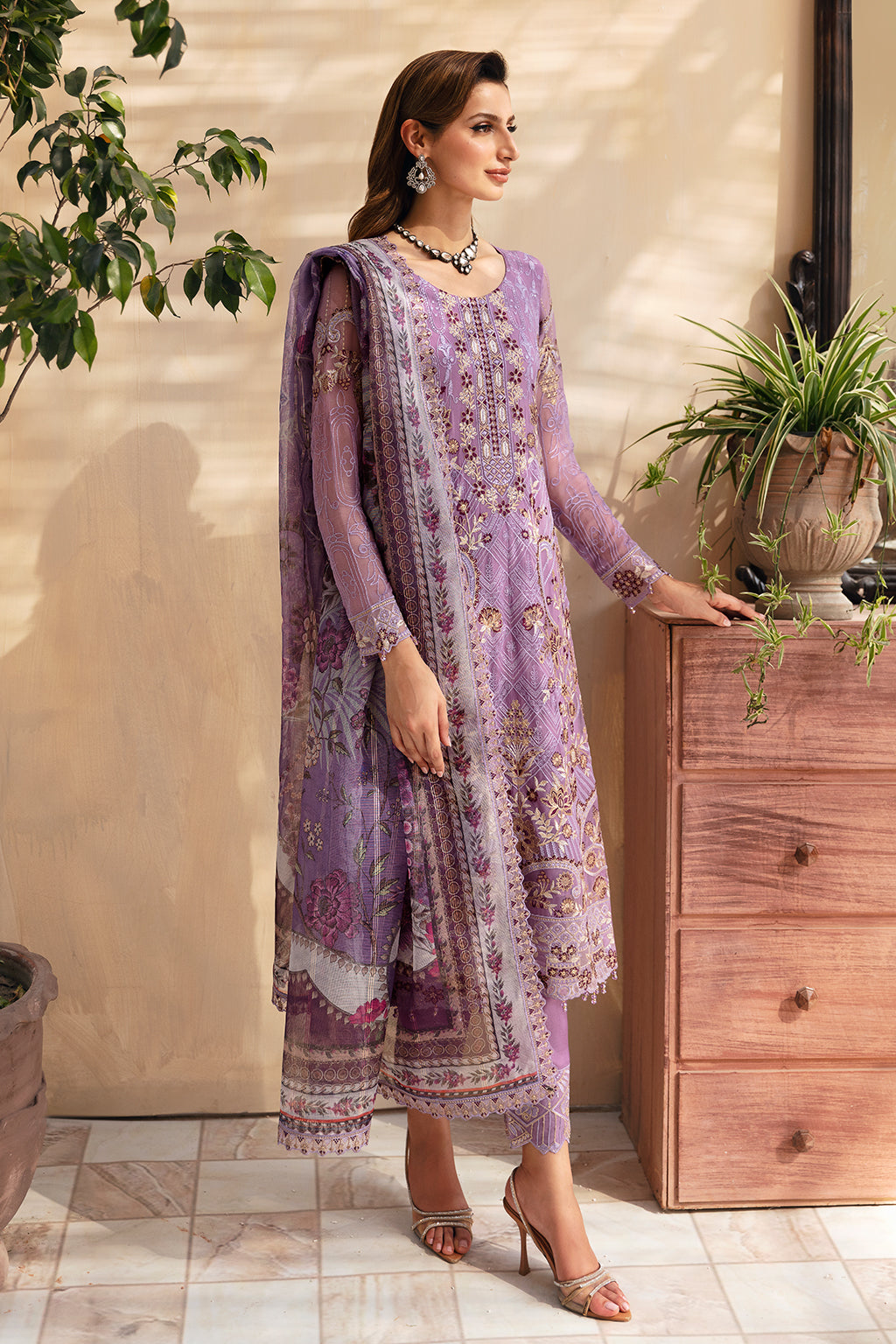 Ramsha | Chevron Chiffon Collection | A-906 - House Of Hania