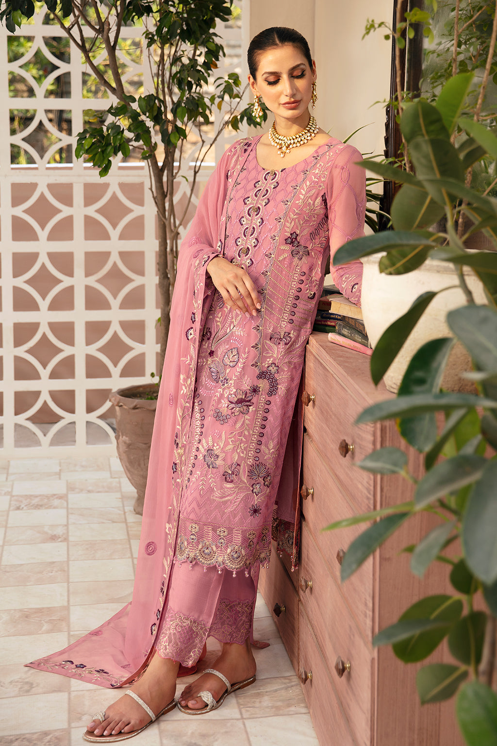 Ramsha | Chevron Chiffon Collection | A-909 - House Of Hania