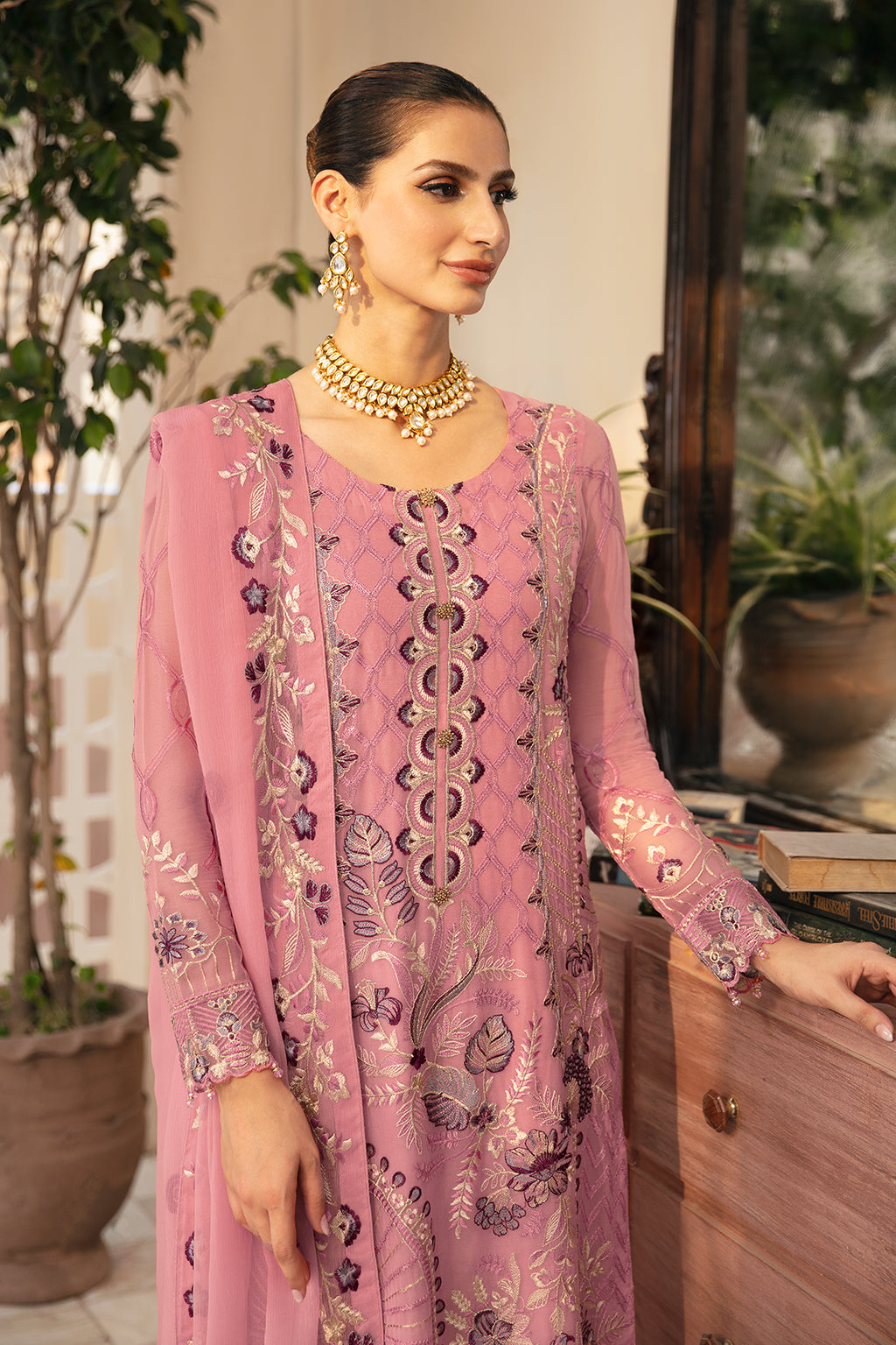 Ramsha | Chevron Chiffon Collection | A-909 - House Of Hania