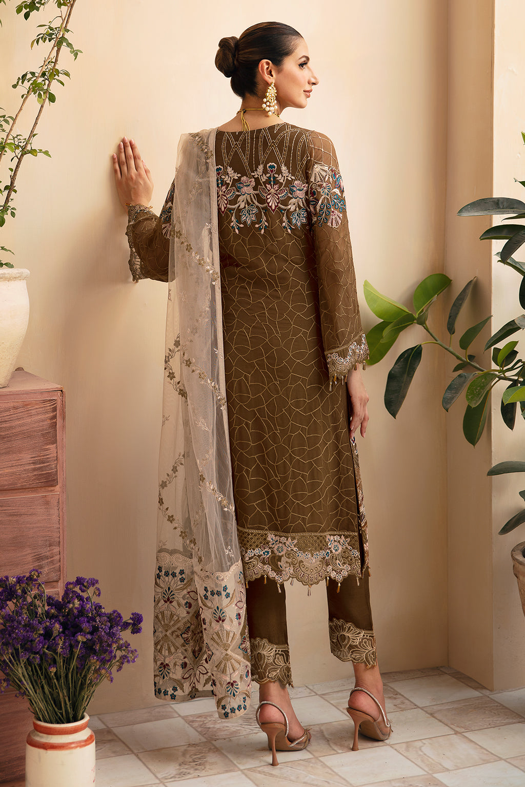 Ramsha | Chevron Chiffon Collection | A-910 - House Of Hania
