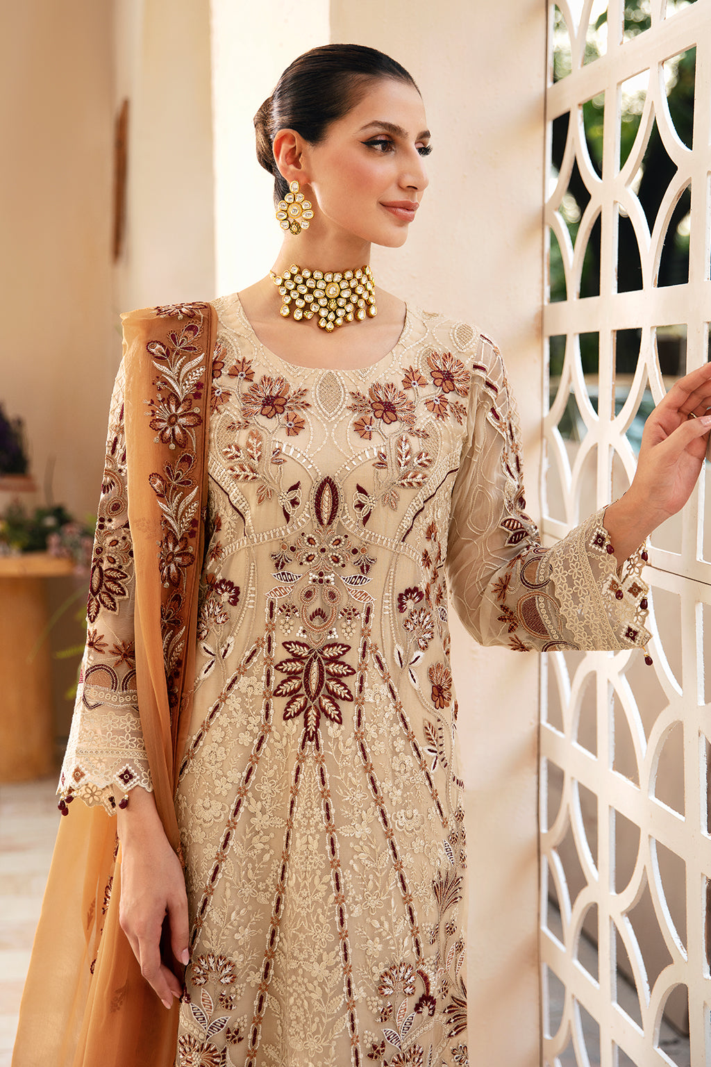 Ramsha | Chevron Chiffon Collection | A-912 - House Of Hania