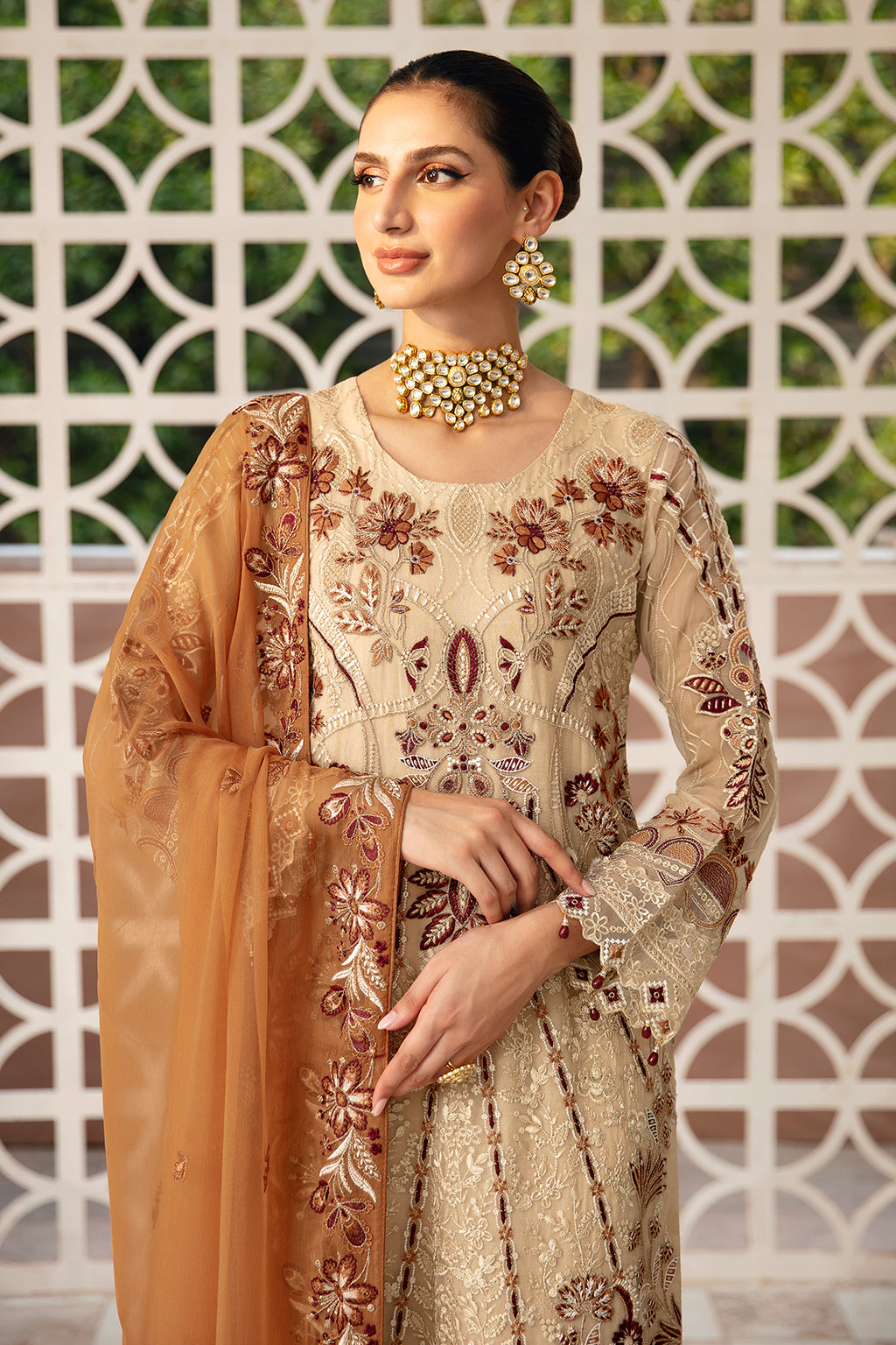 Ramsha | Chevron Chiffon Collection | A-912 - House Of Hania