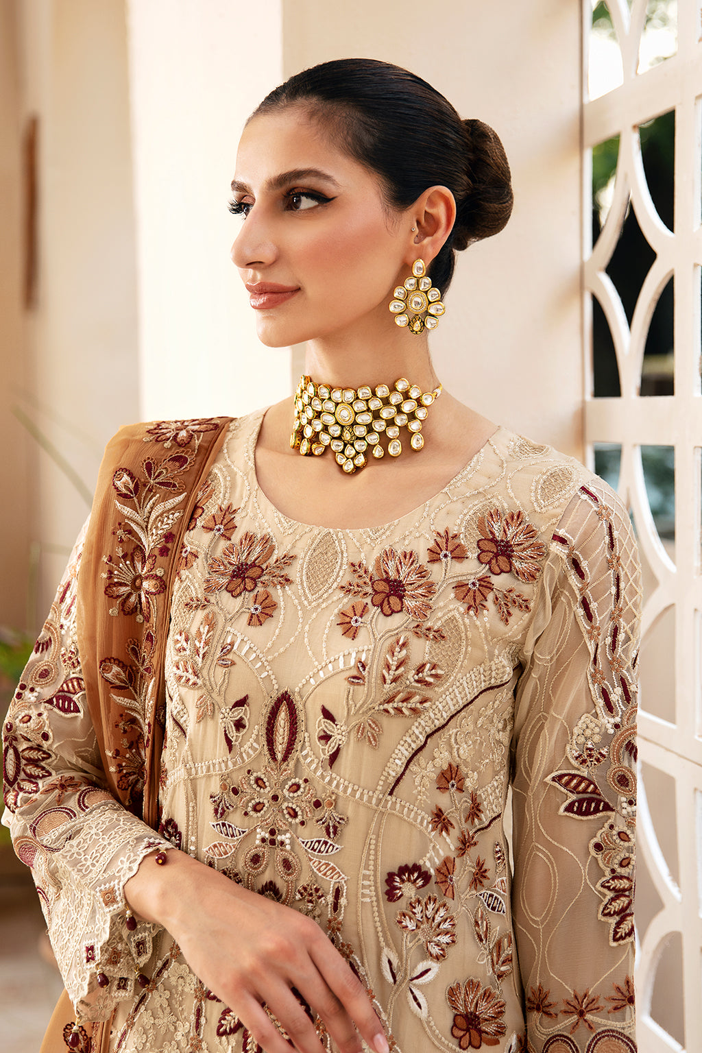 Ramsha | Chevron Chiffon Collection | A-912 - House Of Hania