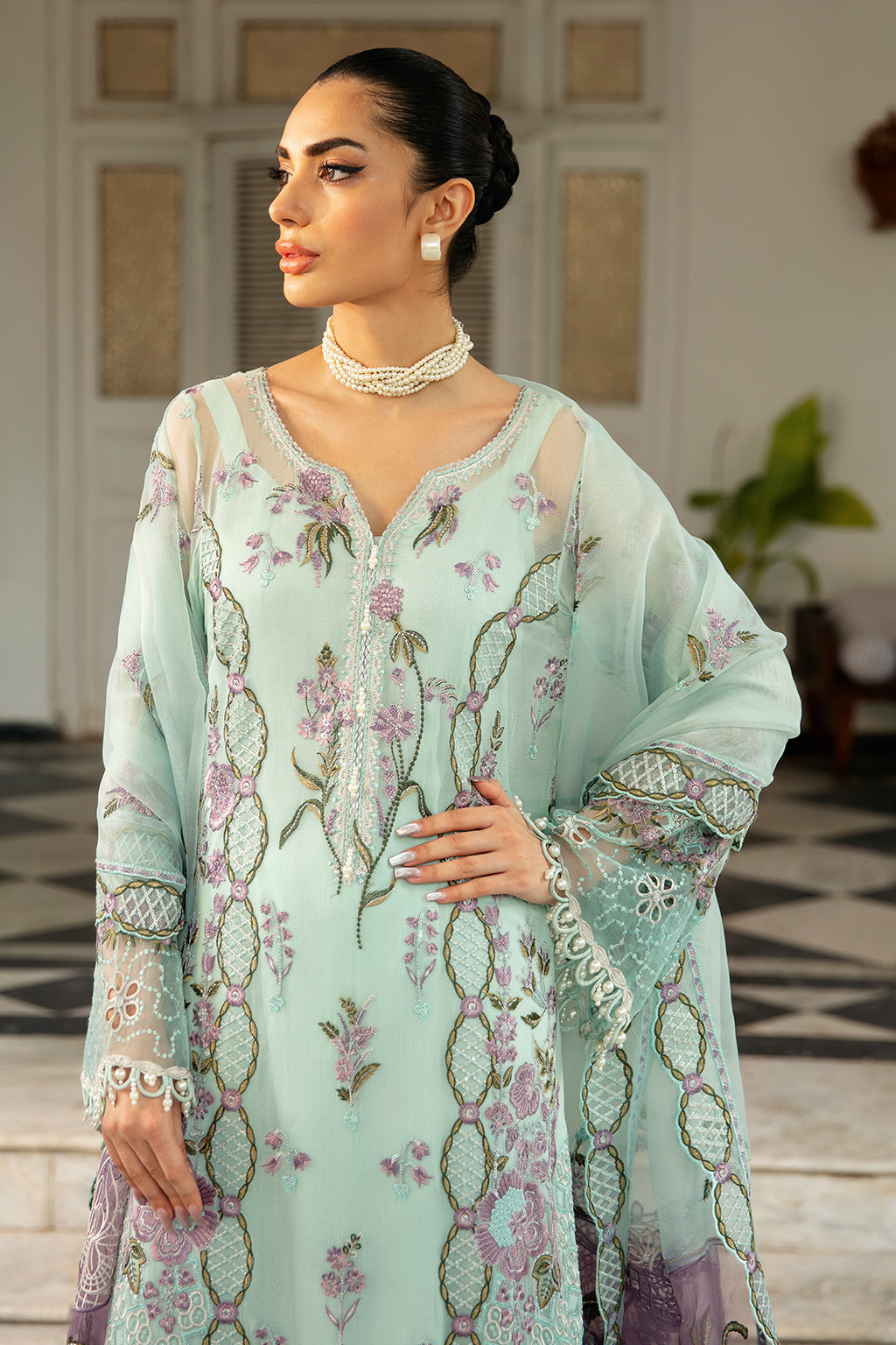 Ramsha | Dastak Luxury Chiffon Collection | Q-102 - House Of Hania
