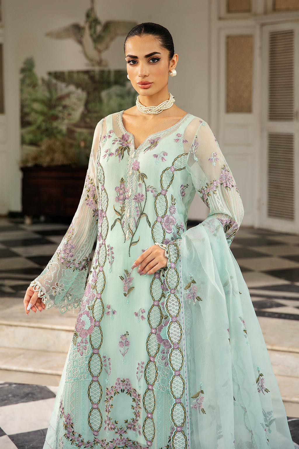 Ramsha | Dastak Luxury Chiffon Collection | Q-102 - House Of Hania