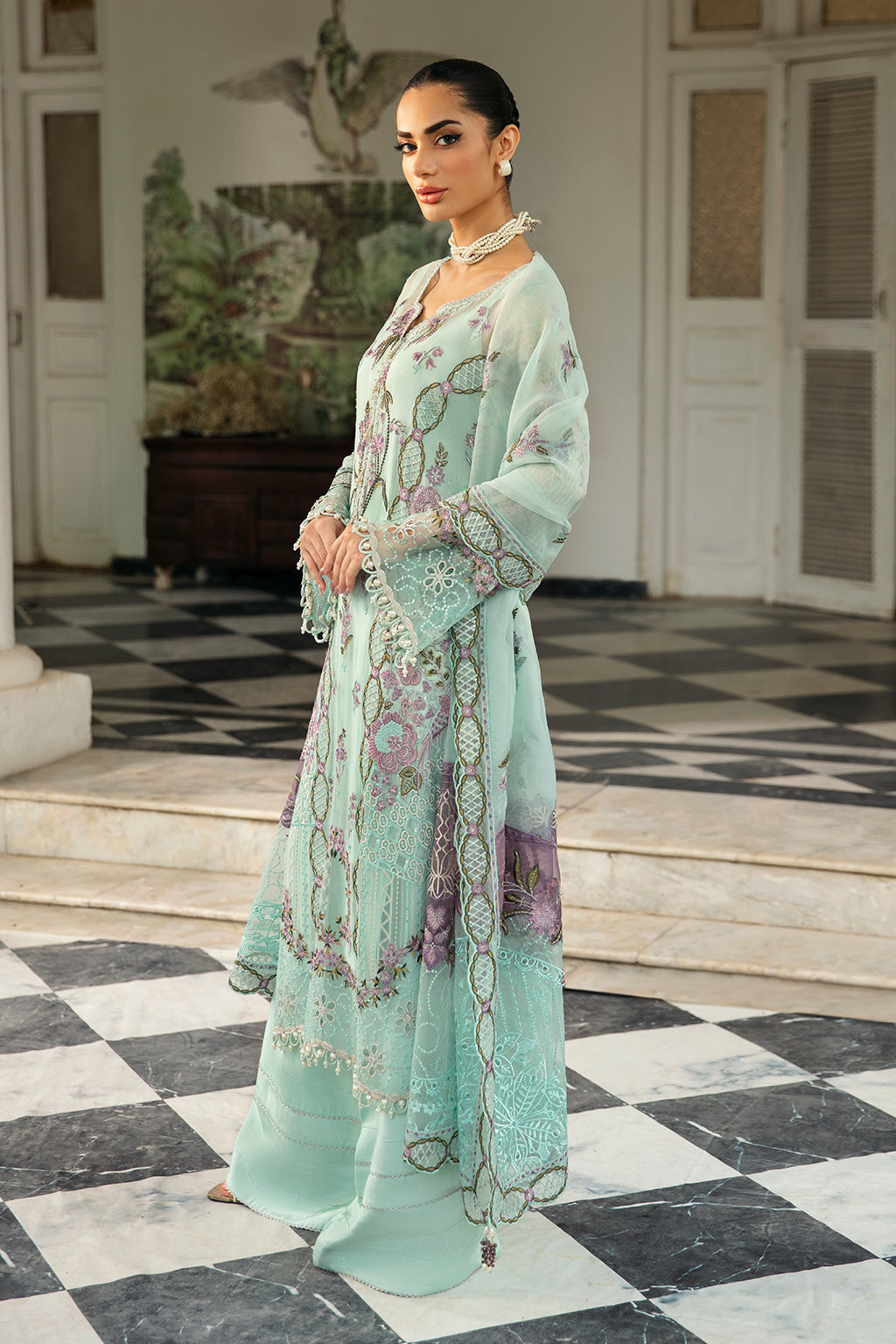 Ramsha | Dastak Luxury Chiffon Collection | Q-102 - House Of Hania