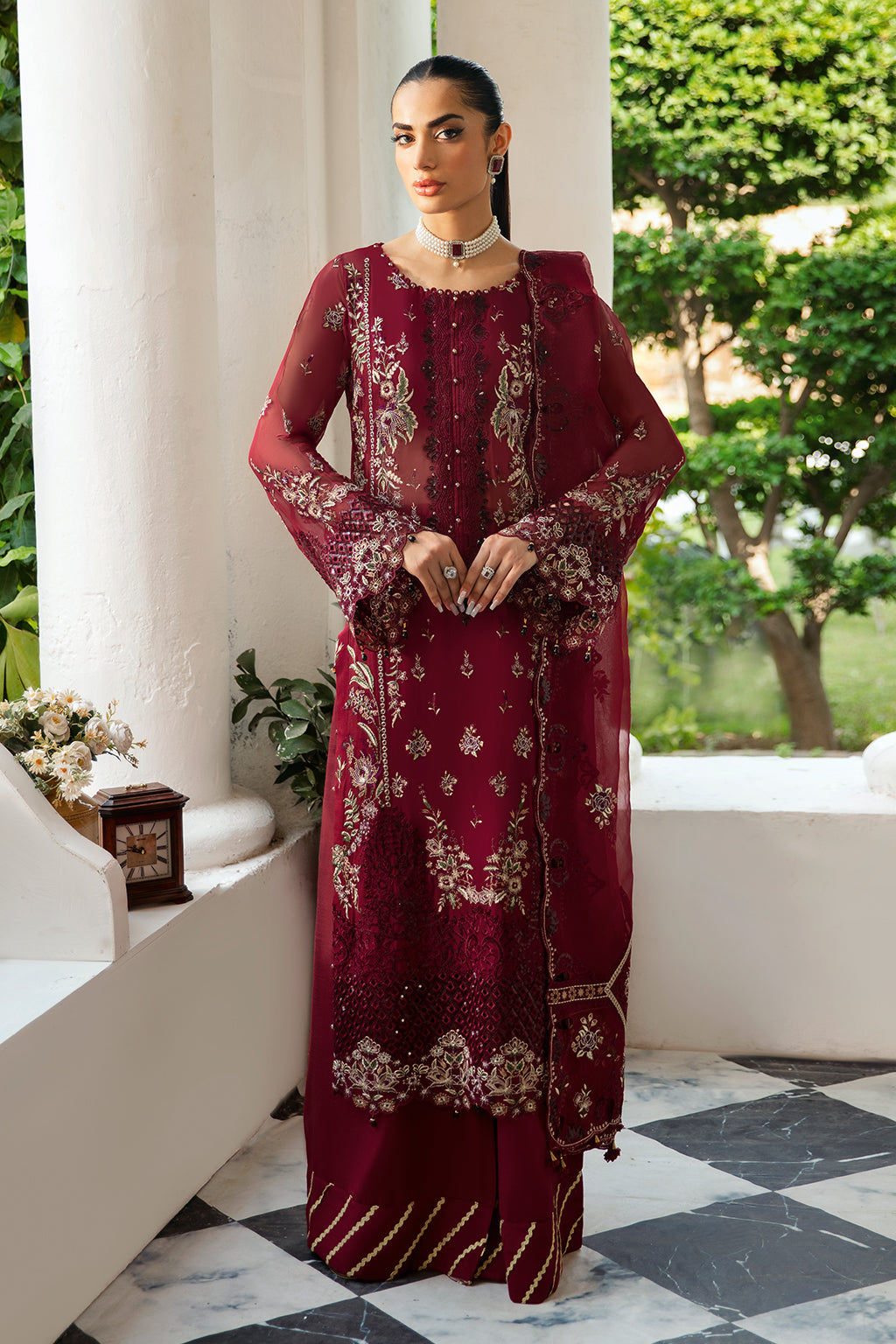 Ramsha | Dastak Luxury Chiffon Collection |  Q-103 - House Of Hania