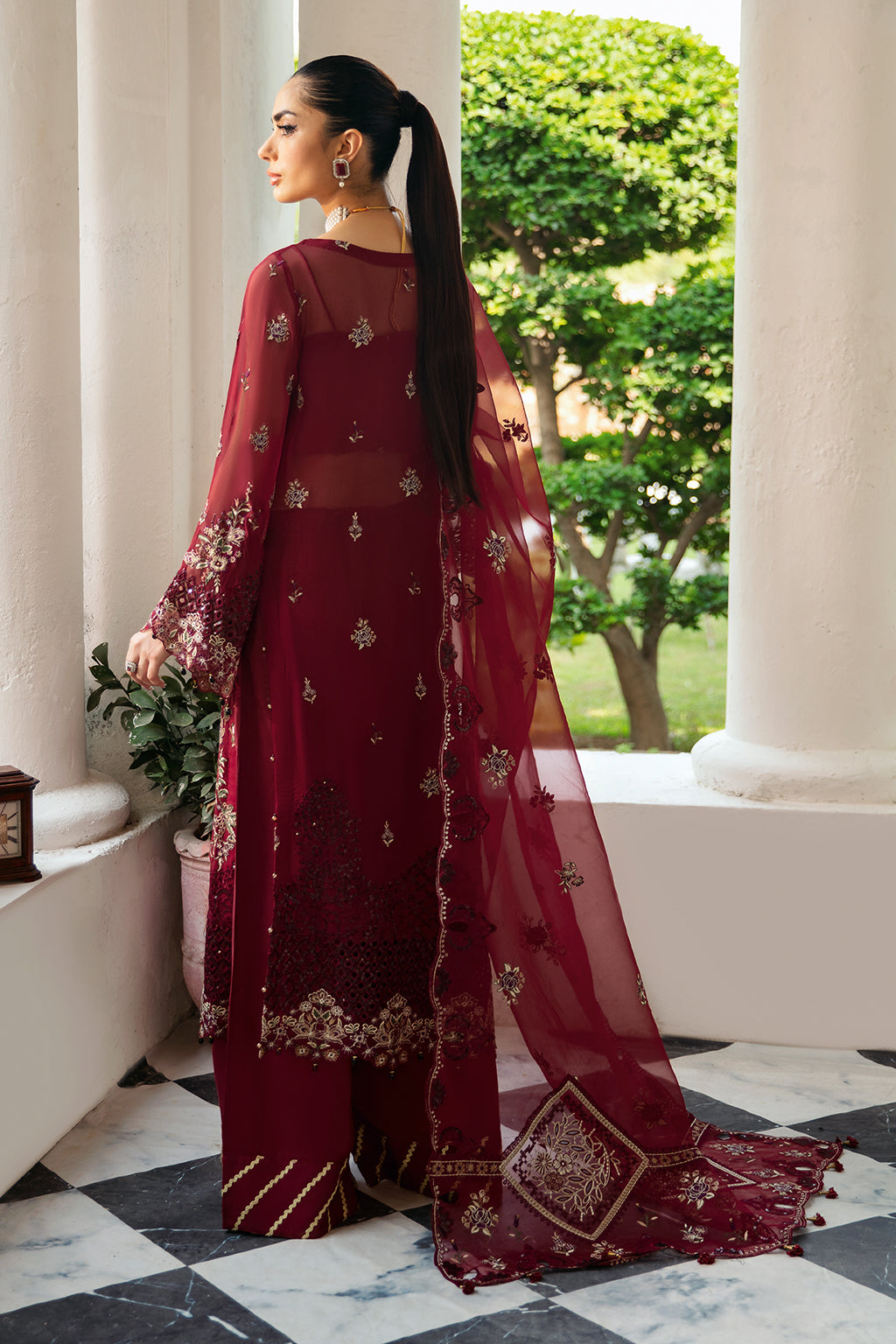 Ramsha | Dastak Luxury Chiffon Collection |  Q-103 - House Of Hania