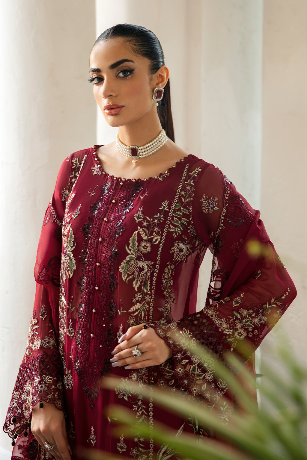 Ramsha | Dastak Luxury Chiffon Collection |  Q-103 - House Of Hania