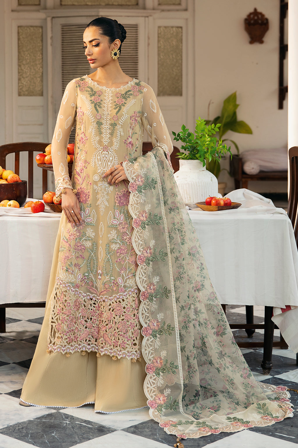 Ramsha | Dastak Luxury Chiffon Collection |  Q-105 - House Of Hania