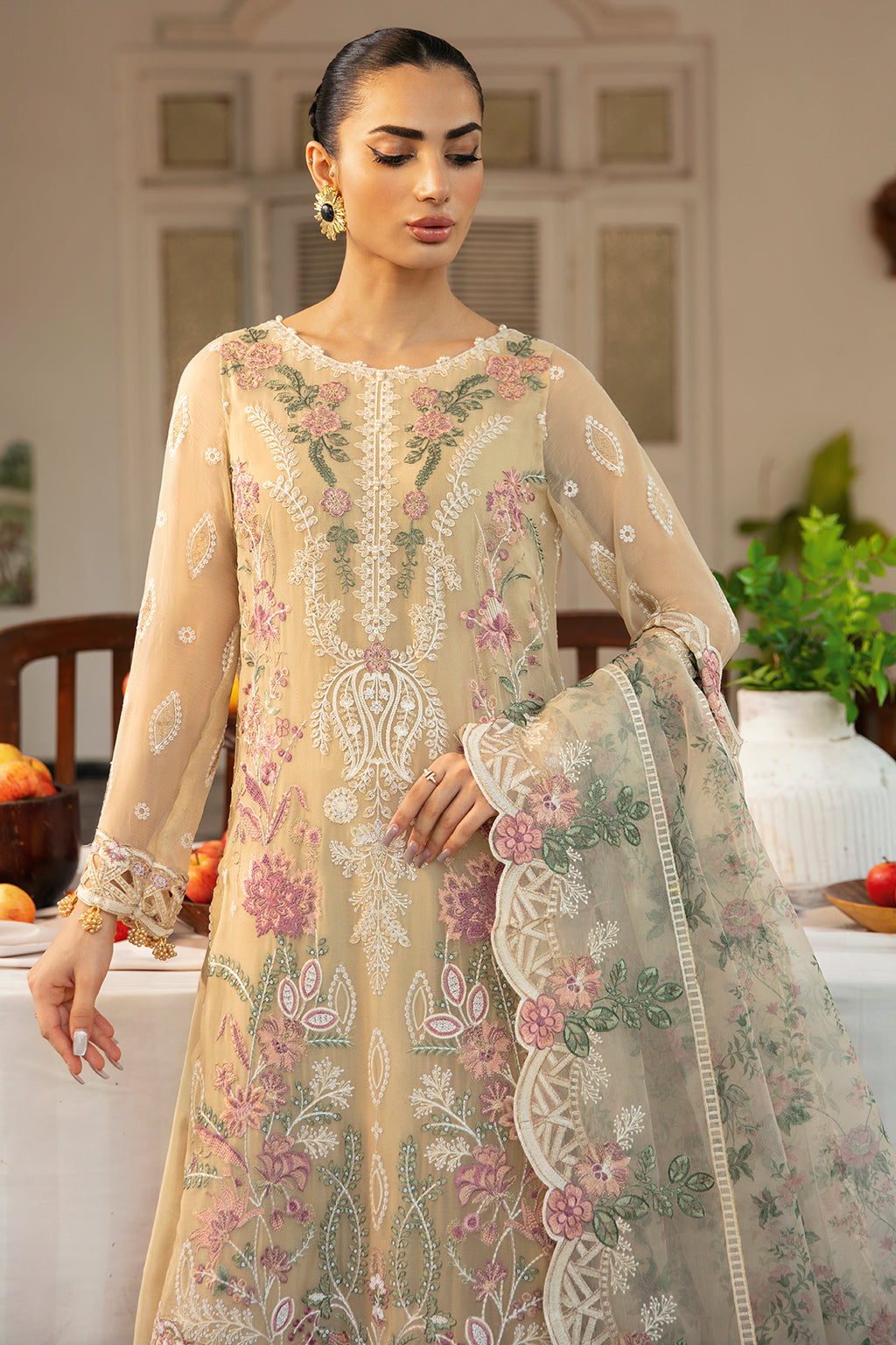 Ramsha | Dastak Luxury Chiffon Collection |  Q-105 - House Of Hania