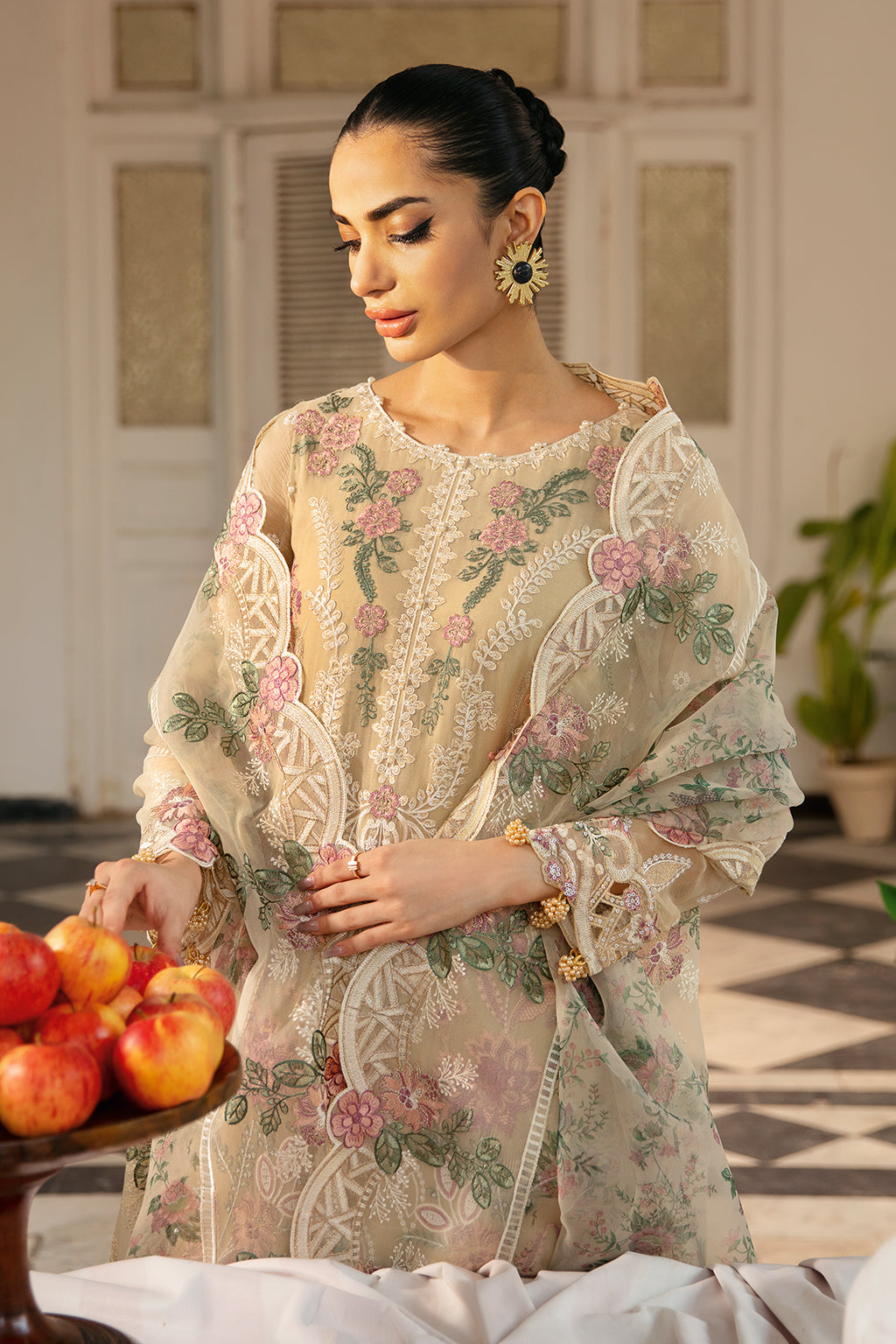 Ramsha | Dastak Luxury Chiffon Collection |  Q-105 - House Of Hania