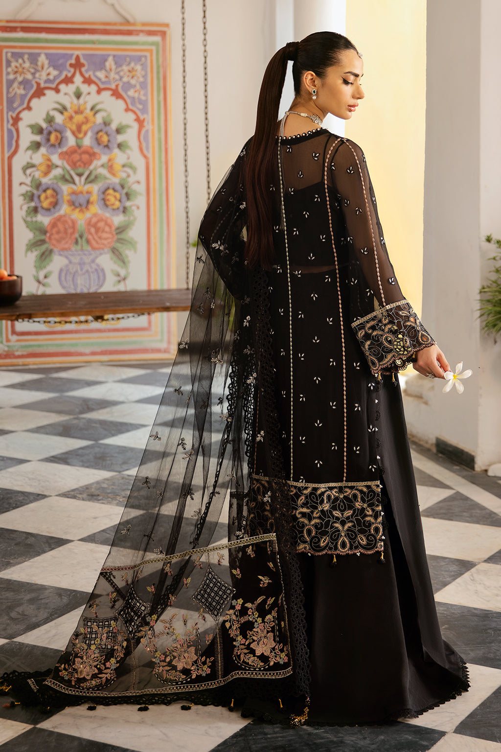 Ramsha | Dastak Luxury Chiffon Collection |  Q-106 - House Of Hania