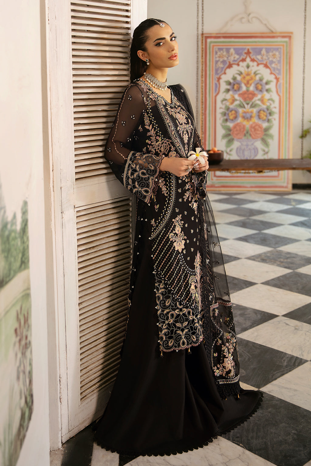 Ramsha | Dastak Luxury Chiffon Collection |  Q-106 - House Of Hania