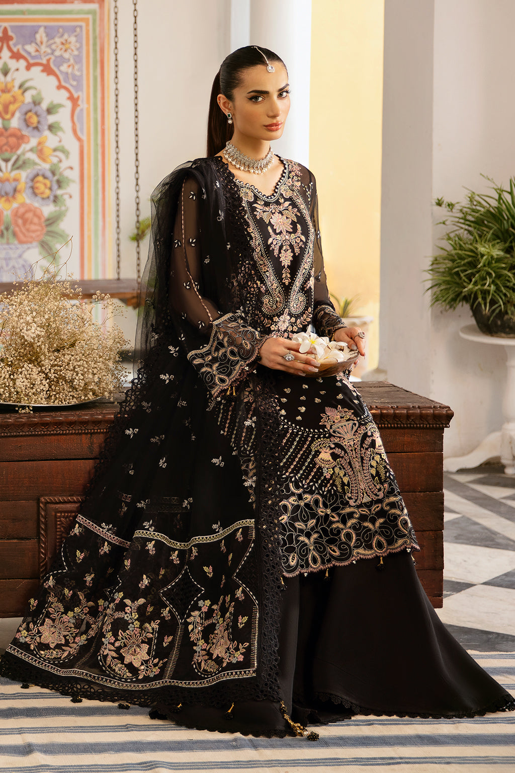 Ramsha | Dastak Luxury Chiffon Collection |  Q-106 - House Of Hania