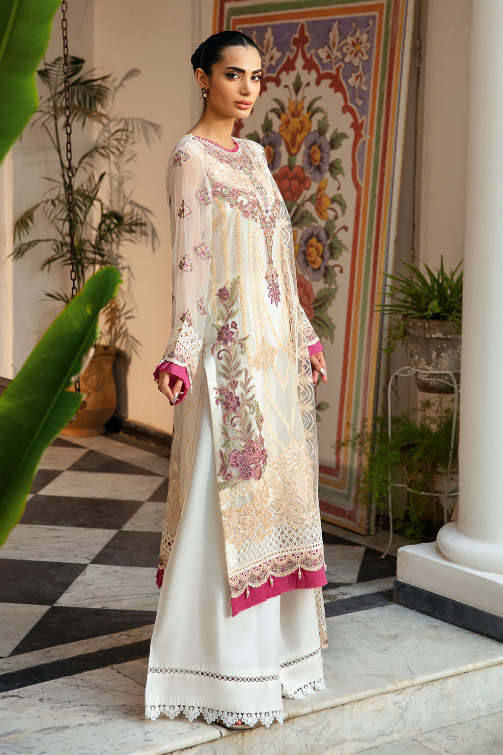 Ramsha | Dastak Luxury Chiffon Collection |  Q-107 - House Of Hania