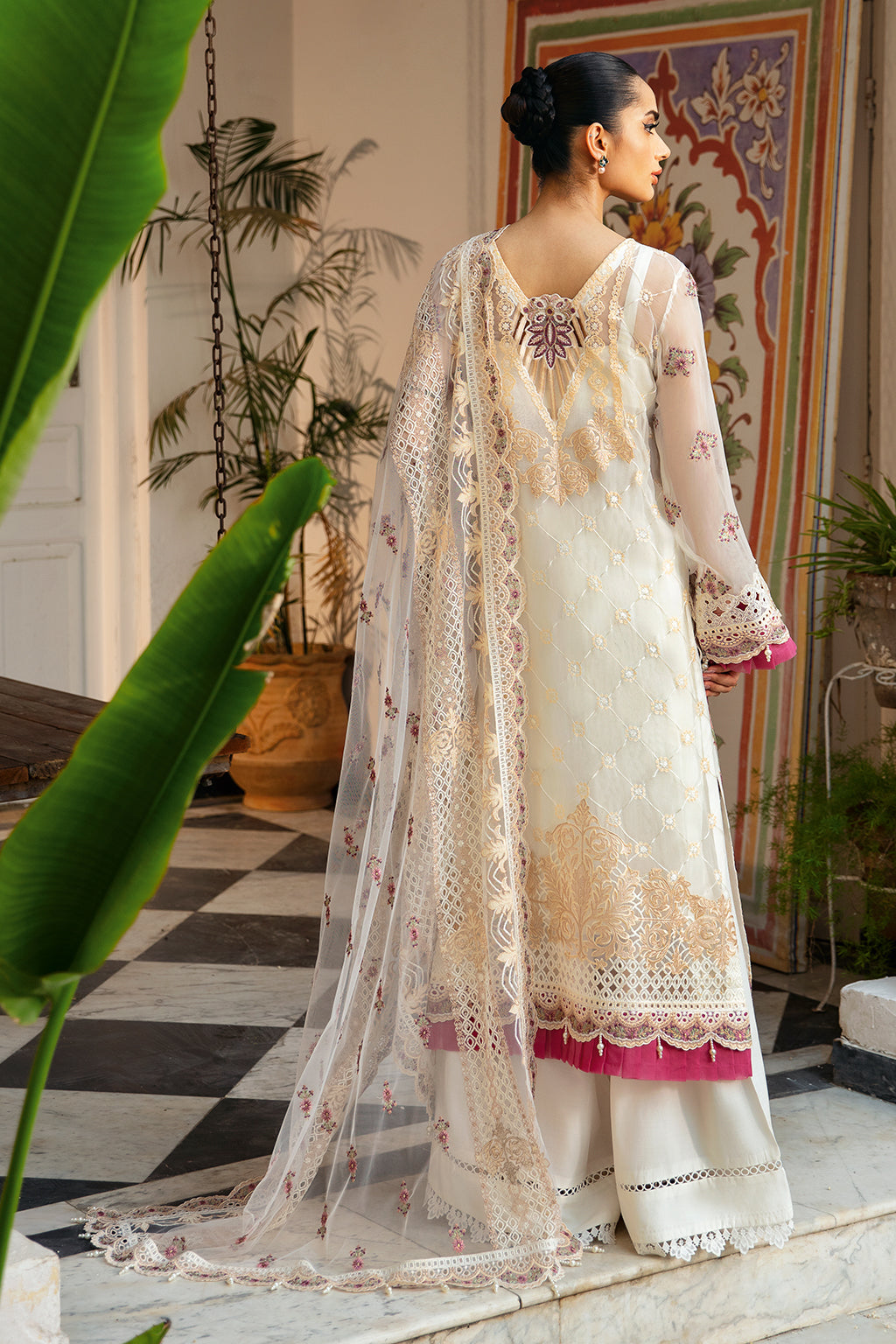 Ramsha | Dastak Luxury Chiffon Collection |  Q-107 - House Of Hania
