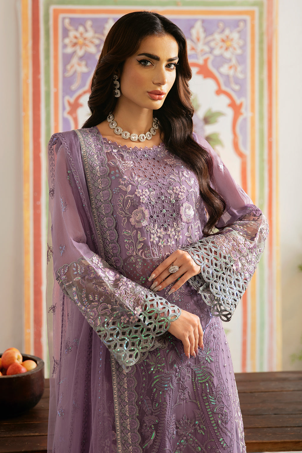 Ramsha | Dastak Luxury Chiffon Collection |  Q-108 - House Of Hania