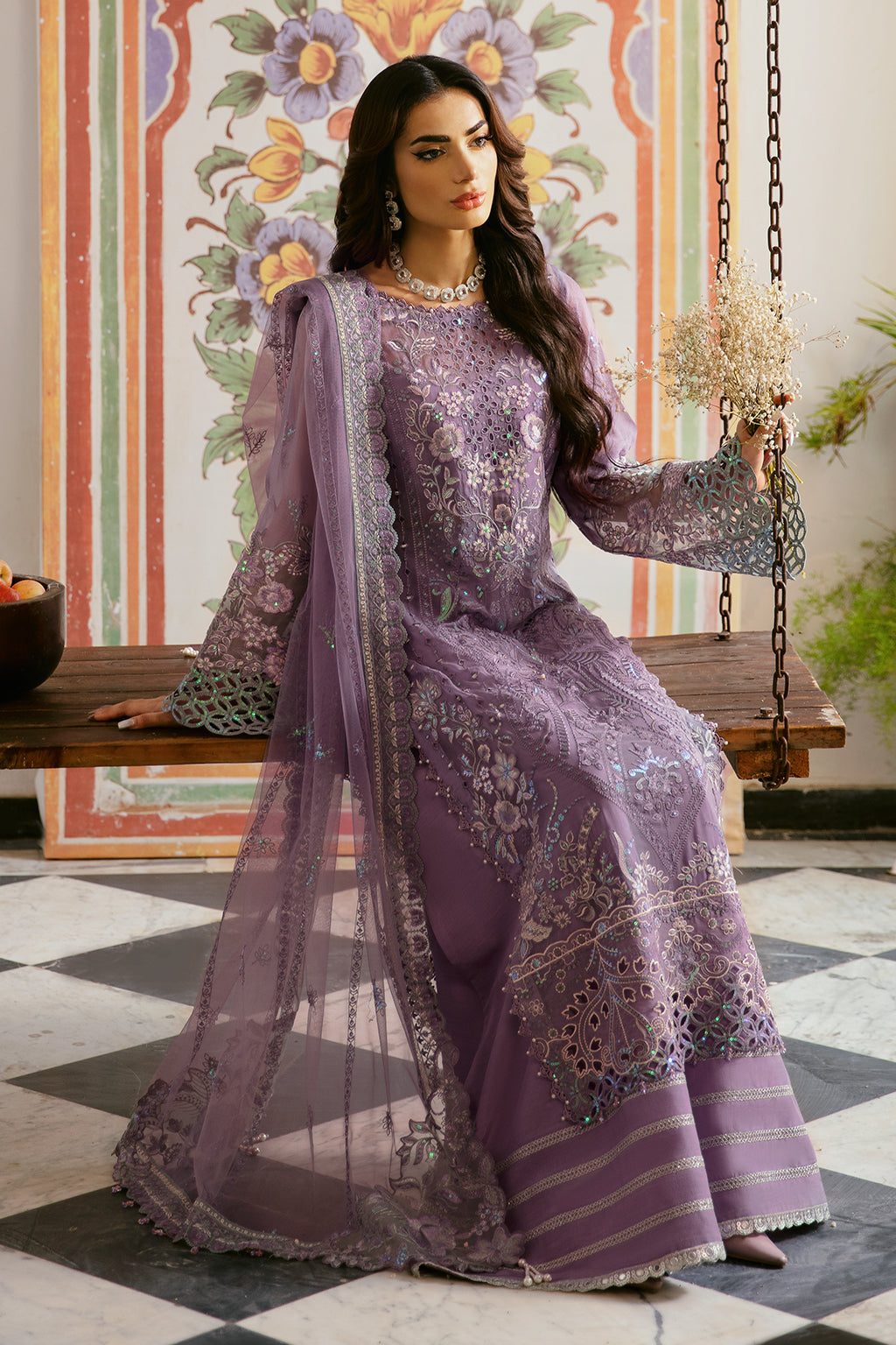 Ramsha | Dastak Luxury Chiffon Collection |  Q-108 - House Of Hania