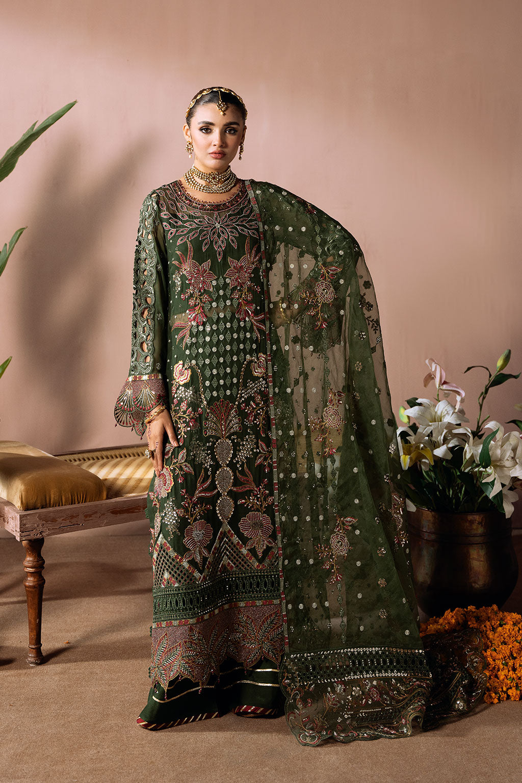 Ramsha | Dastak Luxury Chiffon Collection | Q-201 - House Of Hania