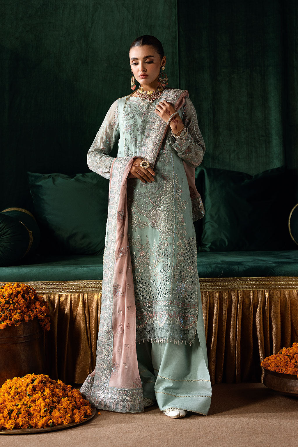 Ramsha | Dastak Luxury Chiffon Collection | Q-206 - House Of Hania