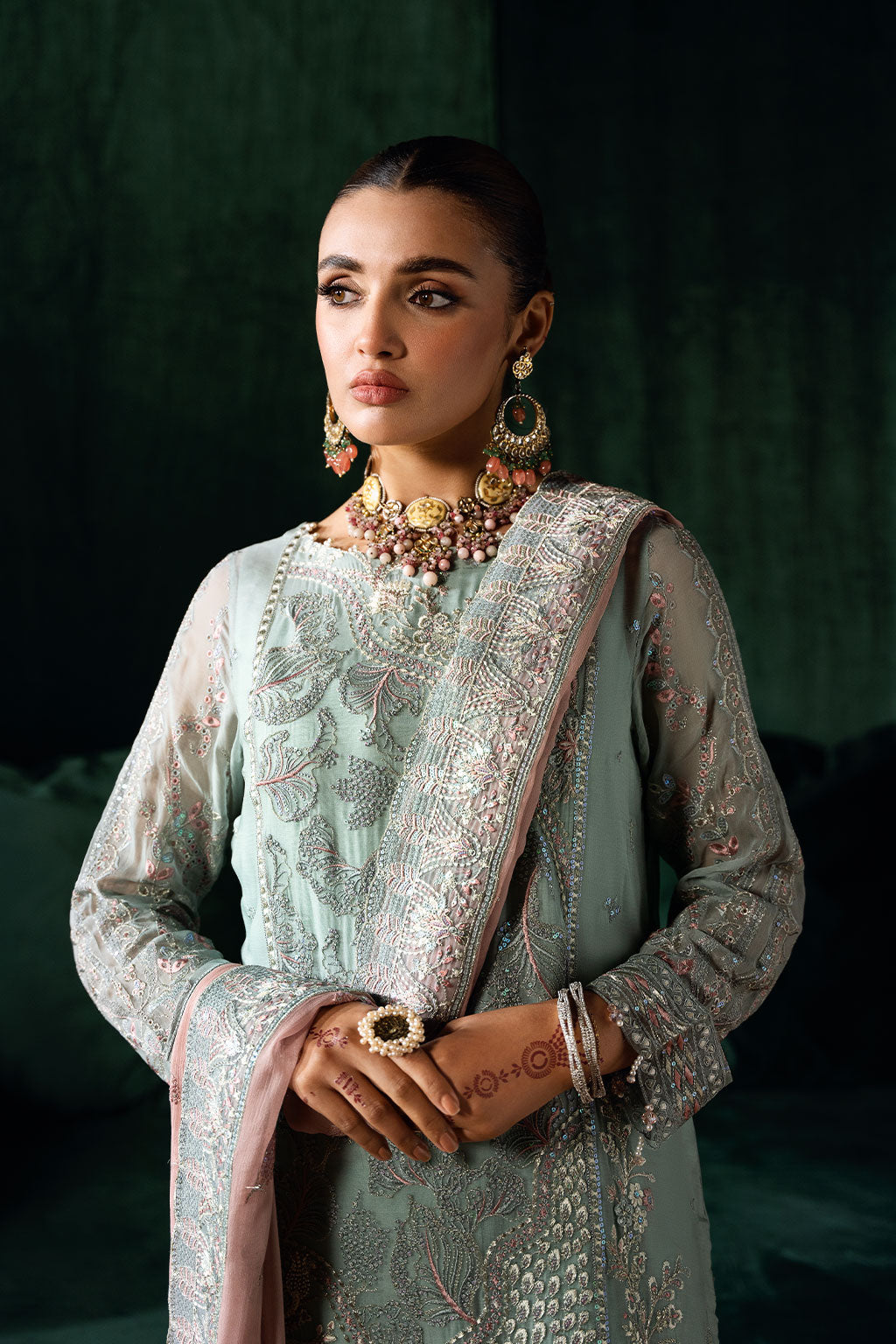 Ramsha | Dastak Luxury Chiffon Collection | Q-206 - House Of Hania