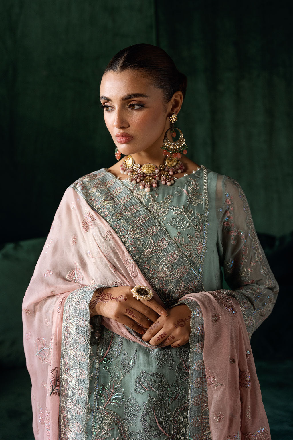 Ramsha | Dastak Luxury Chiffon Collection | Q-206 - House Of Hania
