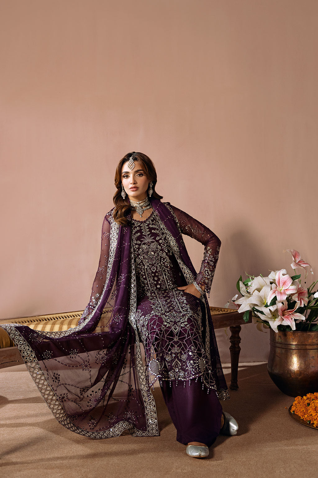 Ramsha | Dastak Luxury Chiffon Collection | Q-208 - House Of Hania