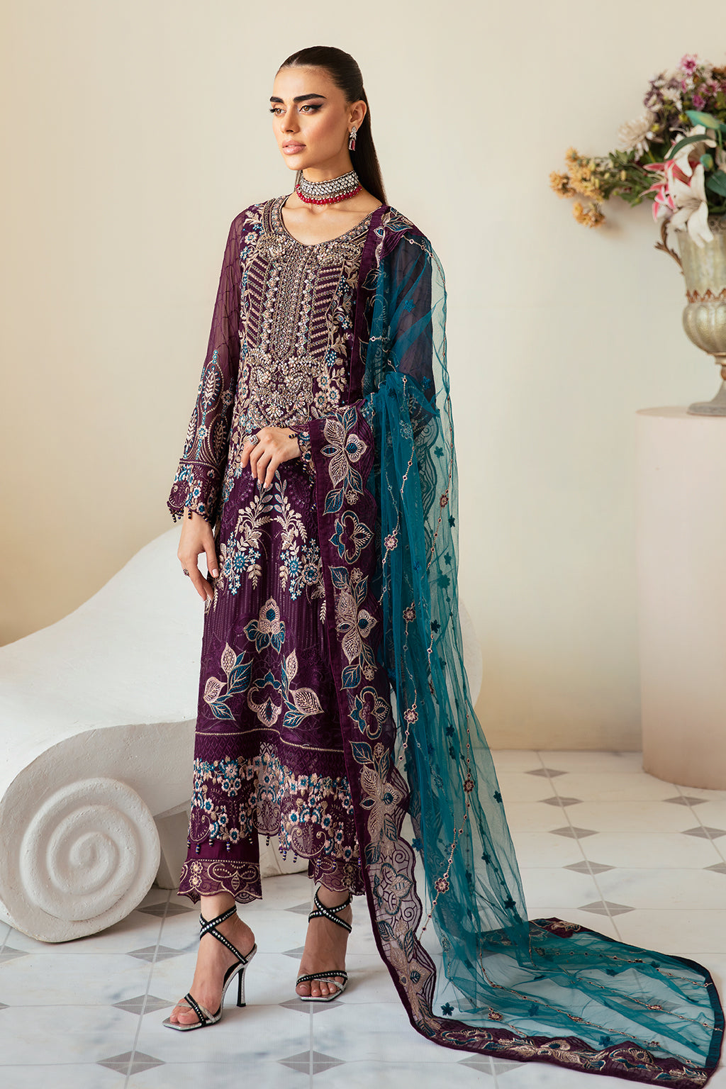 Ramsha | Dastoor Chiffon | P-102 - House Of Hania