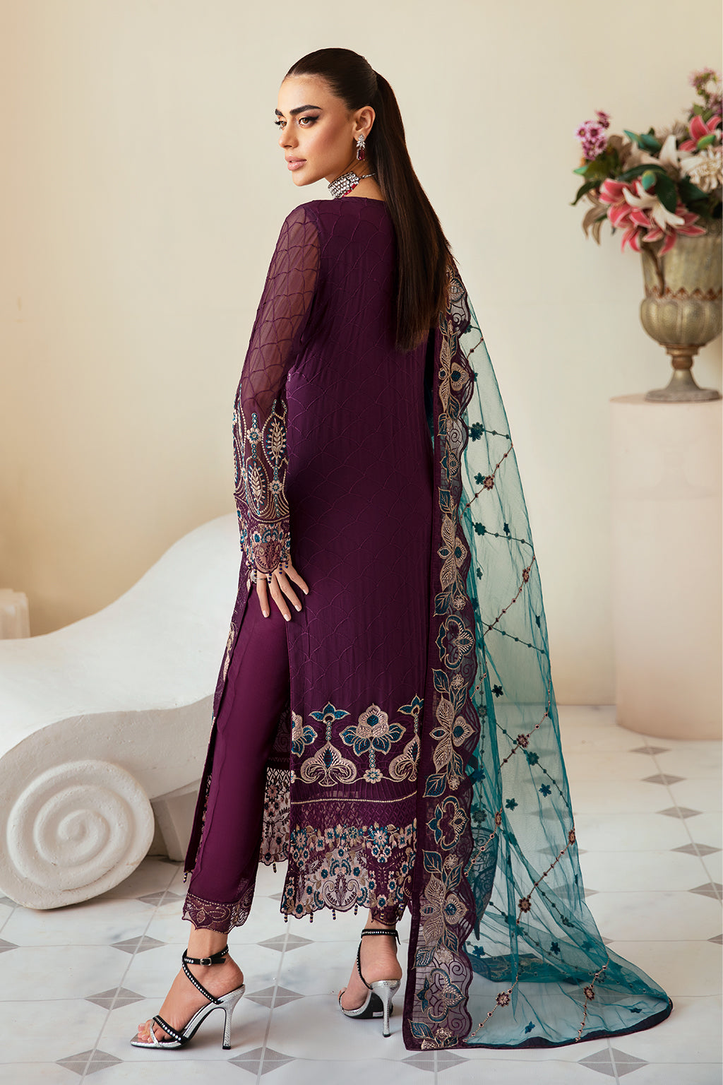 Ramsha | Dastoor Chiffon | P-102 - House Of Hania