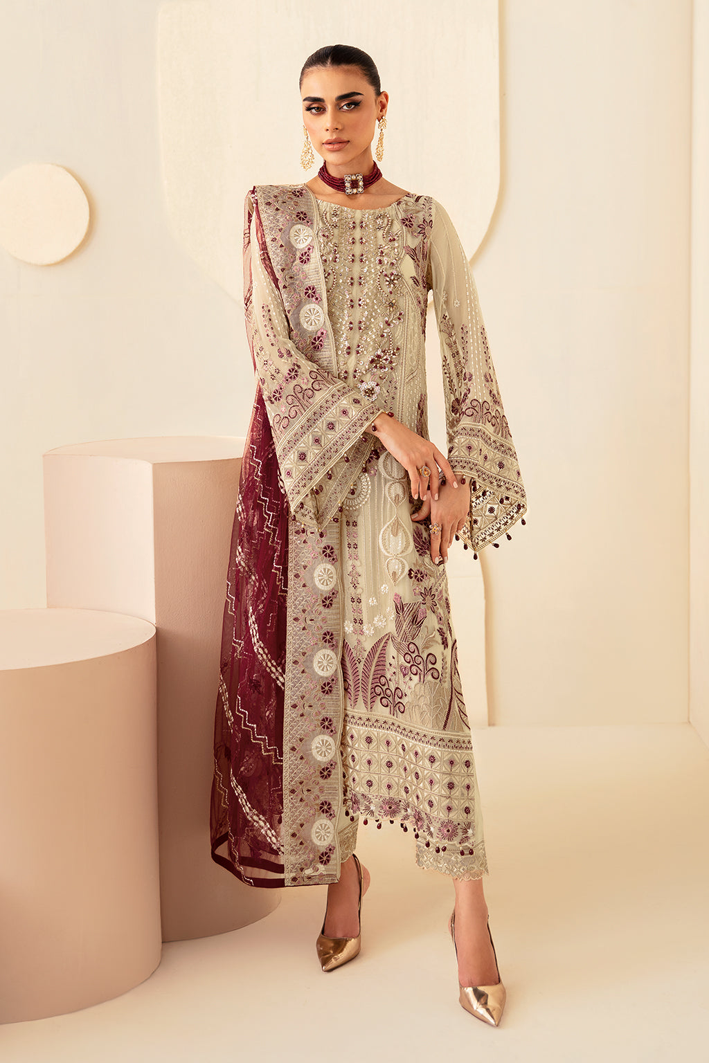 Ramsha | Dastoor Chiffon | P-103 - House Of Hania