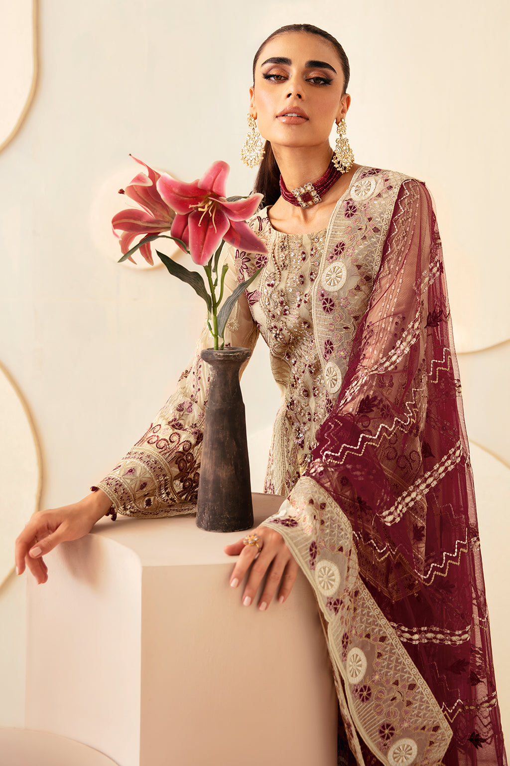 Ramsha | Dastoor Chiffon | P-103 - House Of Hania