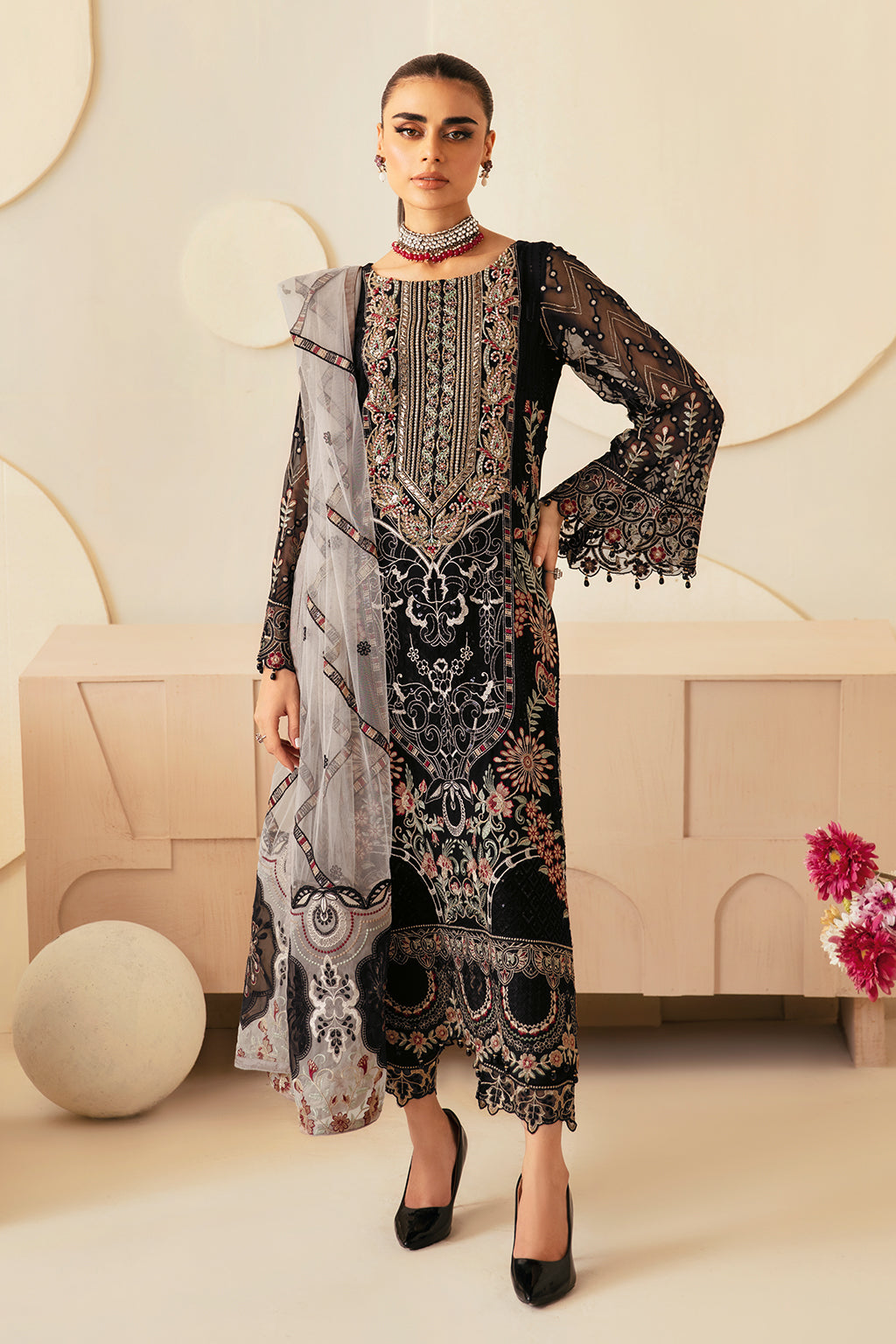 Ramsha | Dastoor Chiffon | P-105 - House Of Hania