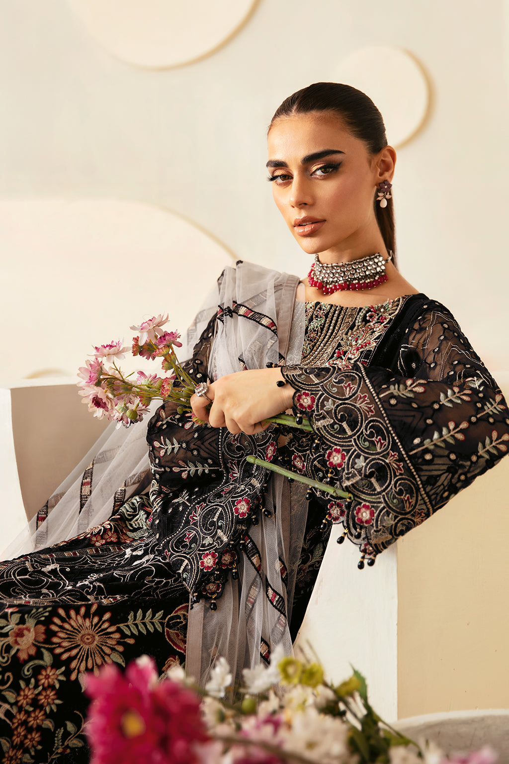 Ramsha | Dastoor Chiffon | P-105 - House Of Hania