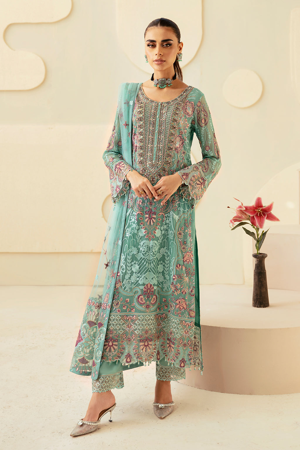 Ramsha | Dastoor Chiffon | P-107 - House Of Hania
