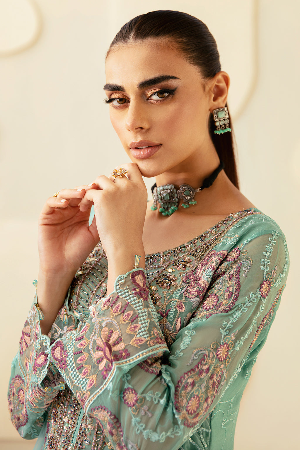 Ramsha | Dastoor Chiffon | P-107 - House Of Hania