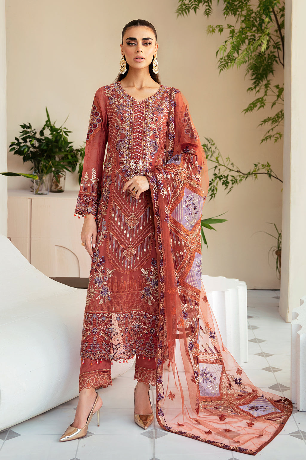 Ramsha | Dastoor Chiffon | P-109 - House Of Hania
