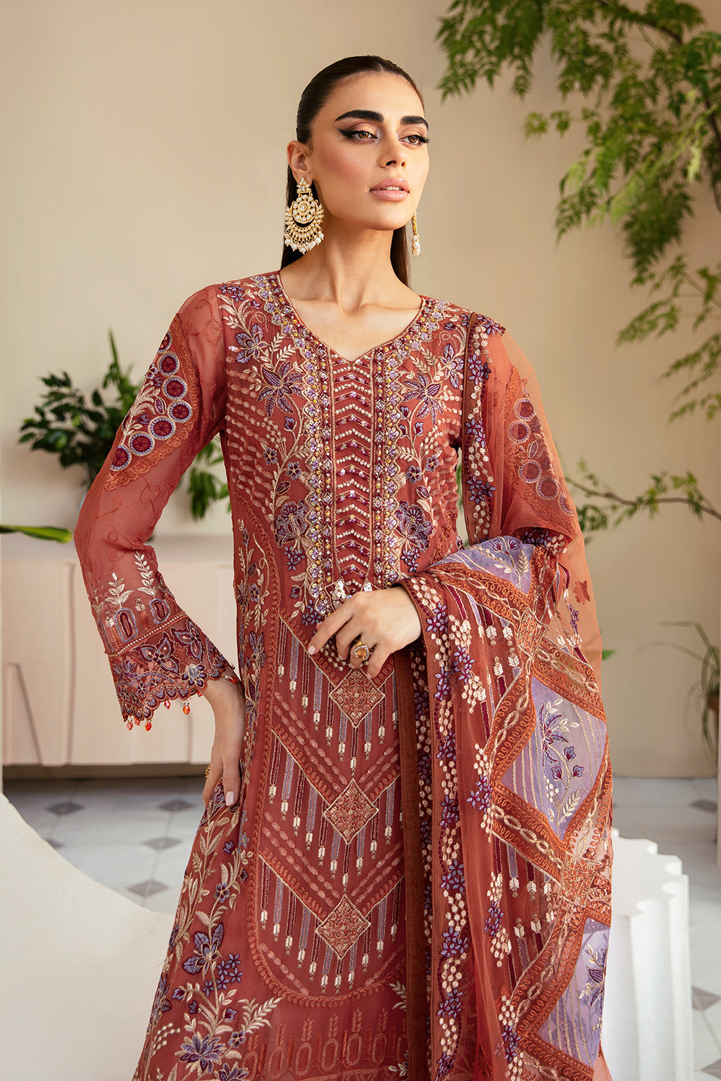 Ramsha | Dastoor Chiffon | P-109 - House Of Hania