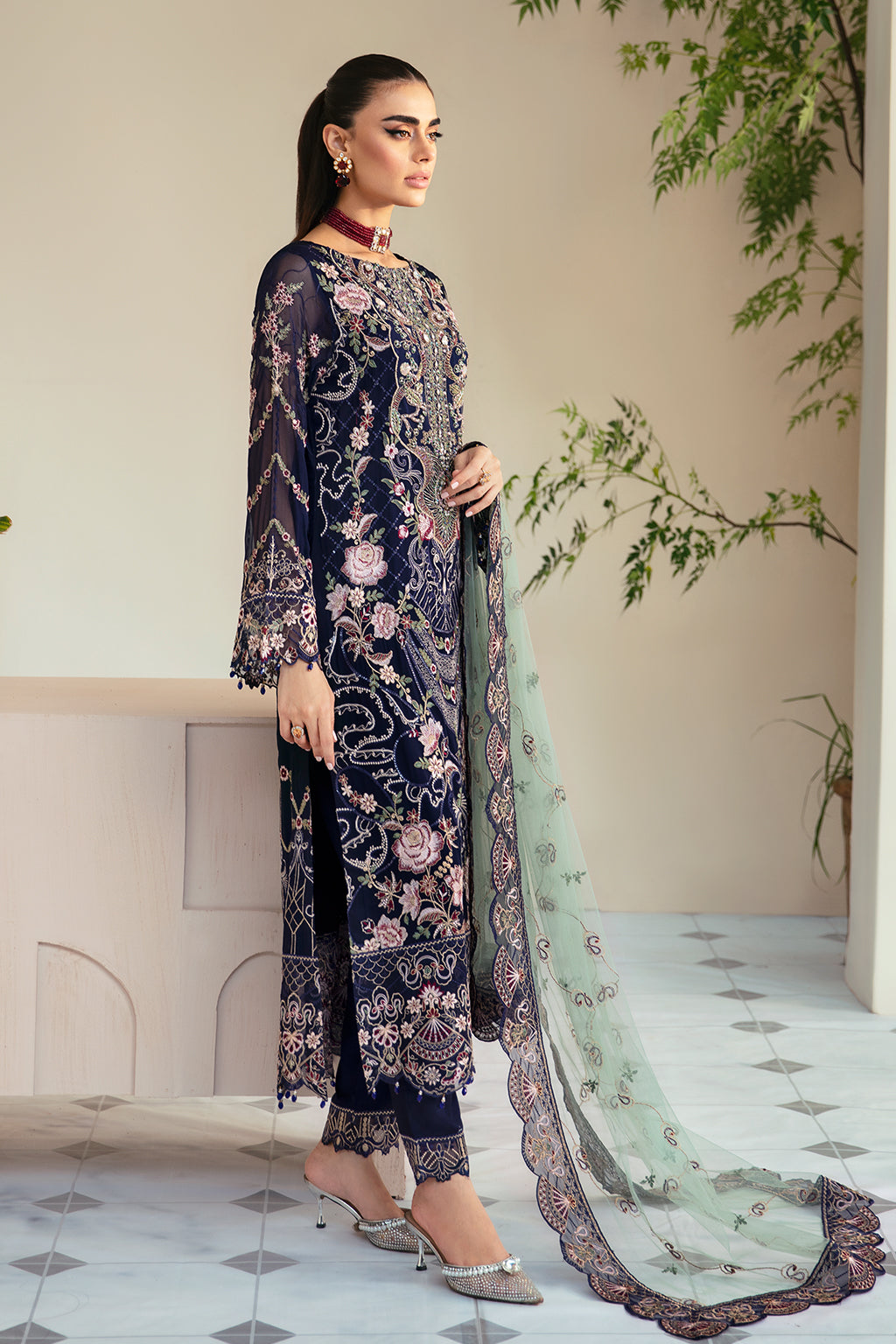 Ramsha | Dastoor Chiffon | P-110 - House Of Hania