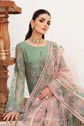 Ramsha Embroidered Luxury Chiffon 3 Piece Suit F-2406 - House Of Hania