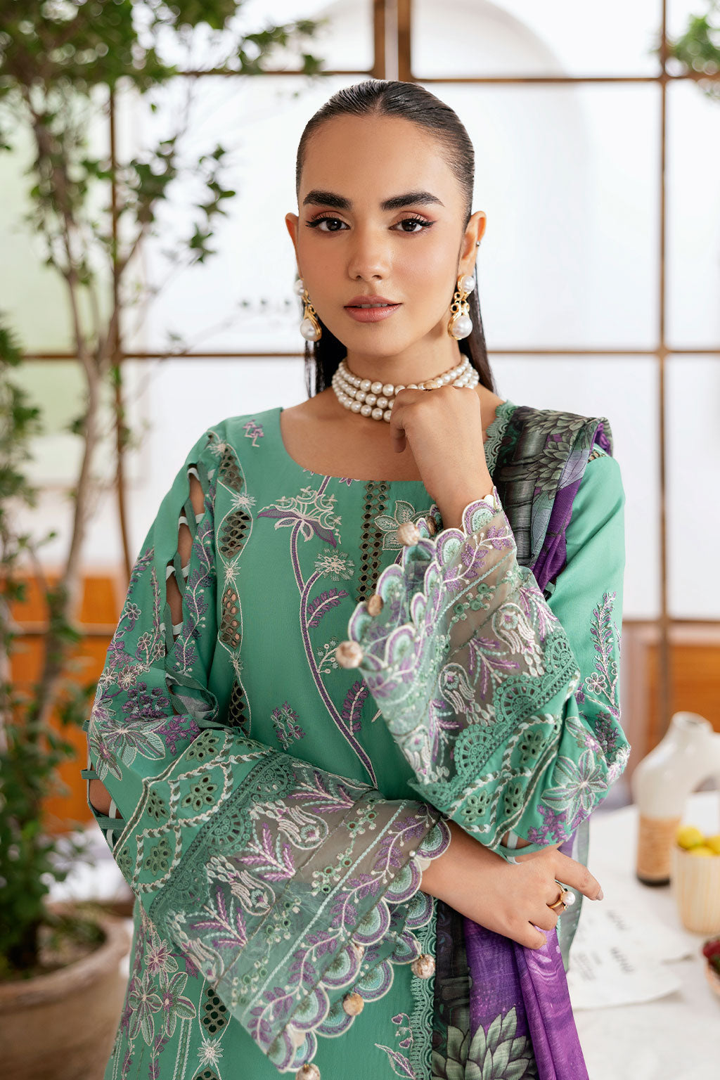 Ramsha | Ghazal Luxury Lawn | G-404 - House Of Hania