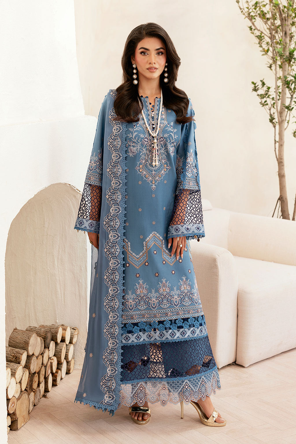 Ramsha | Ghazal Luxury Lawn | G-407 - House Of Hania