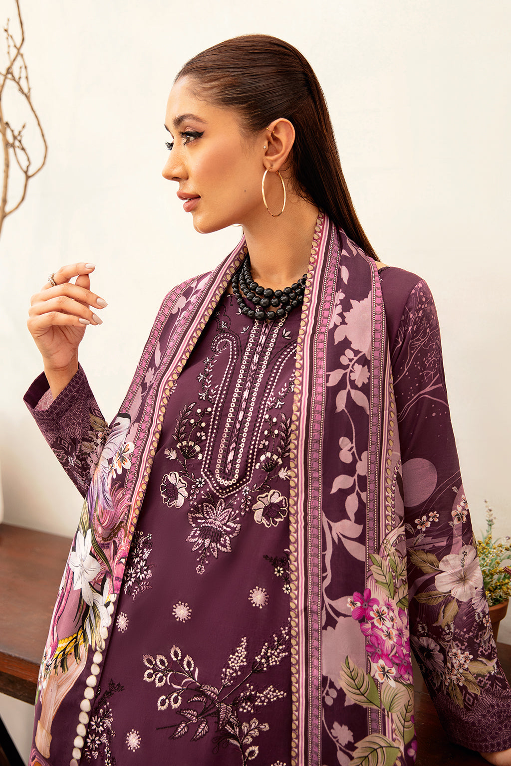 Ramsha | Luxury Lawn 24 | L-1201 - House Of Hania