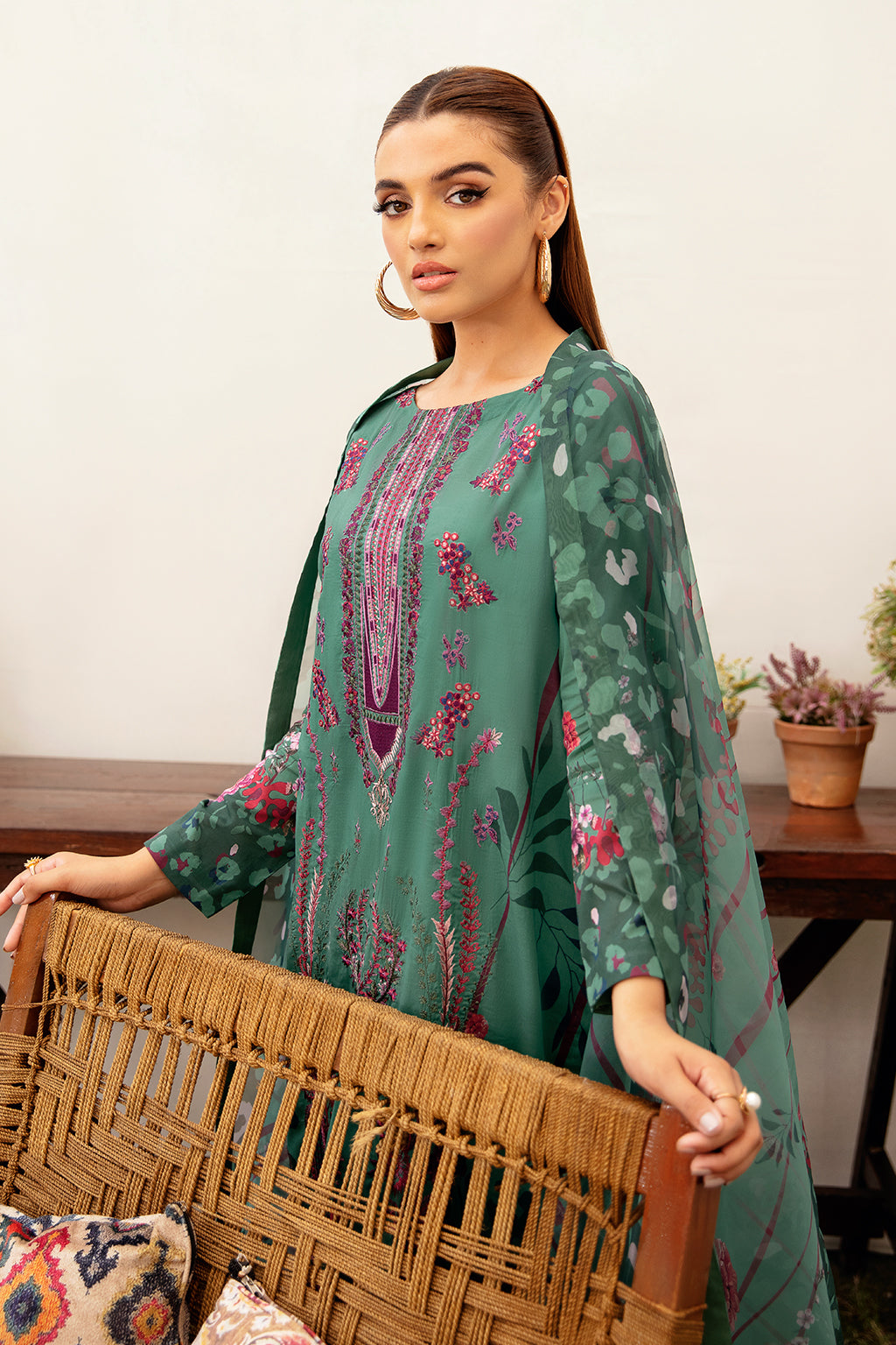 Ramsha | Luxury Lawn 24 | L-1202 - House Of Hania