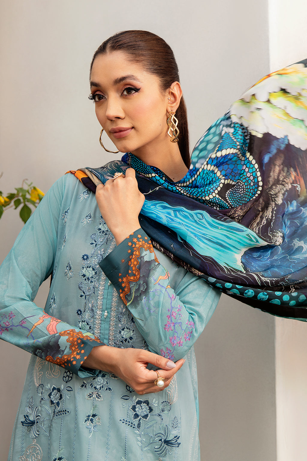 Ramsha | Luxury Lawn 24 | L-1203 - House Of Hania