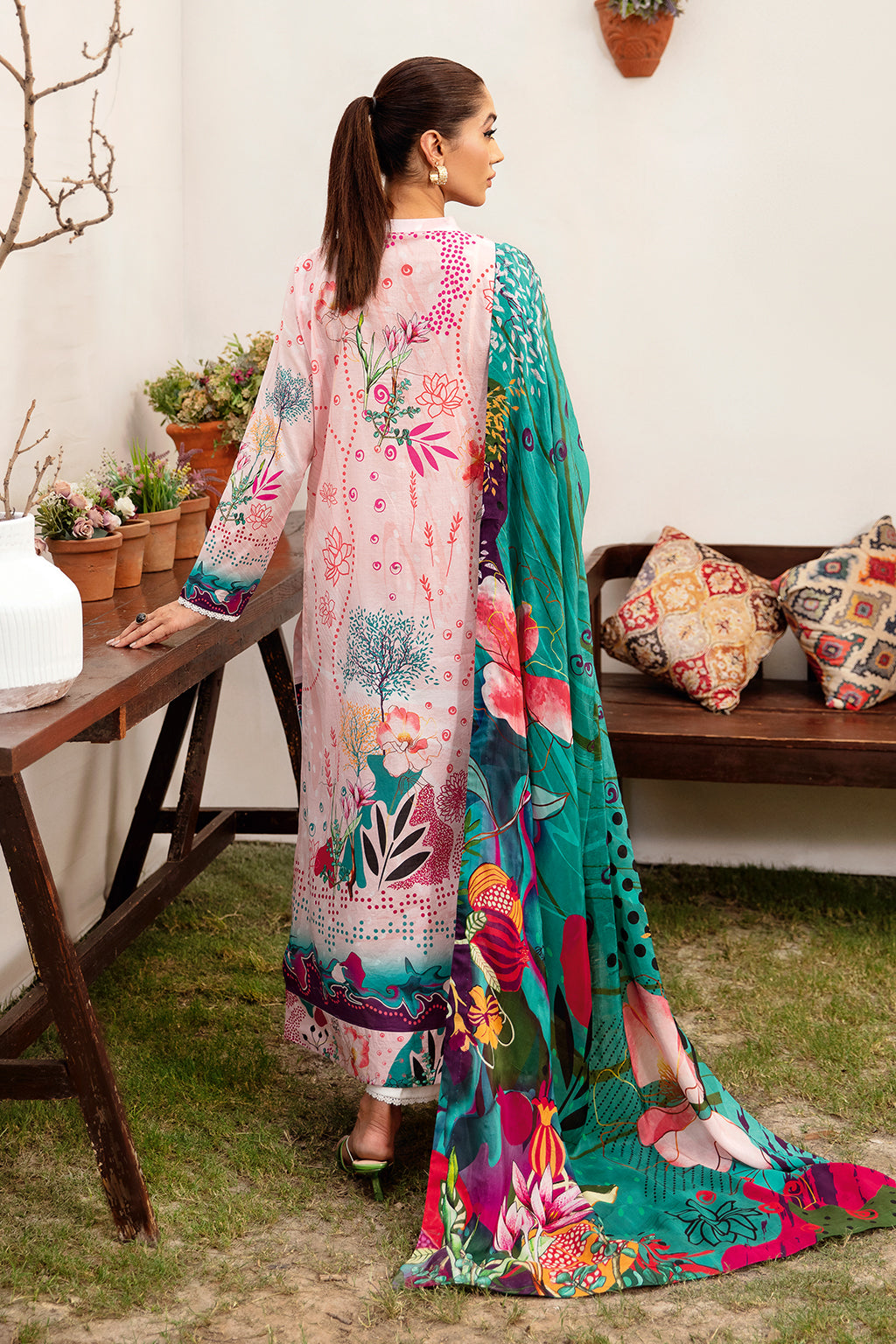 Ramsha | Luxury Lawn 24 | L-1204 - House Of Hania