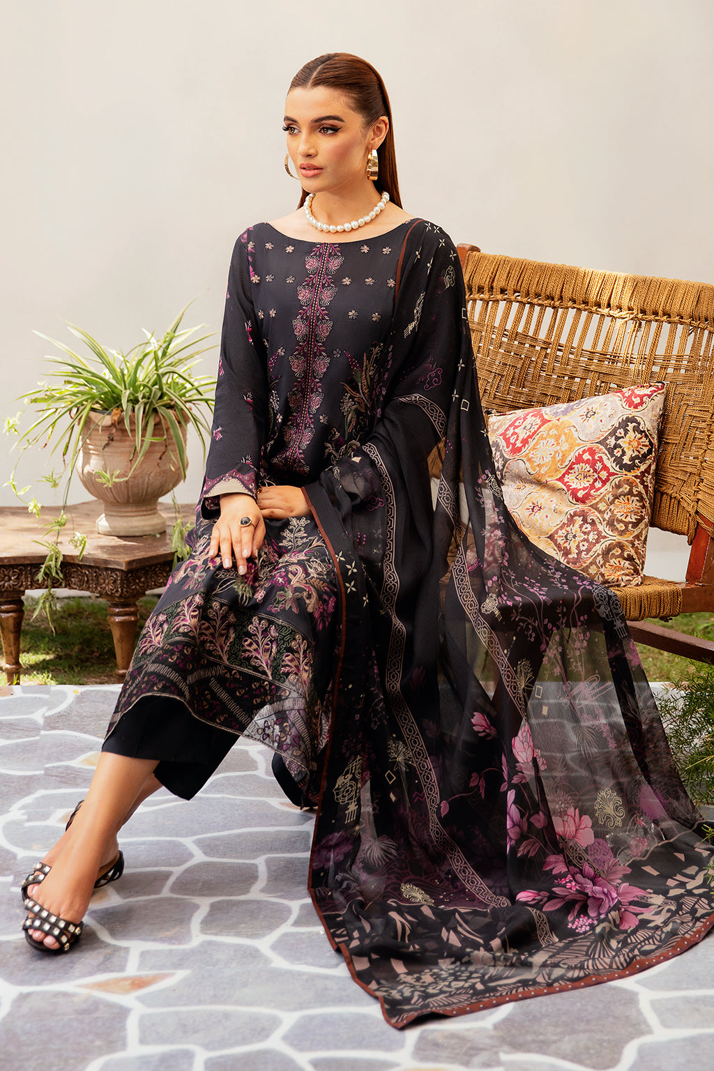 Ramsha | Luxury Lawn 24 | L-1205 - House Of Hania